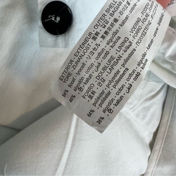 Zara Tan Khaki Cropped Pants Womens Size Large High Waisted Casual Workwear - Picture 9 of 12